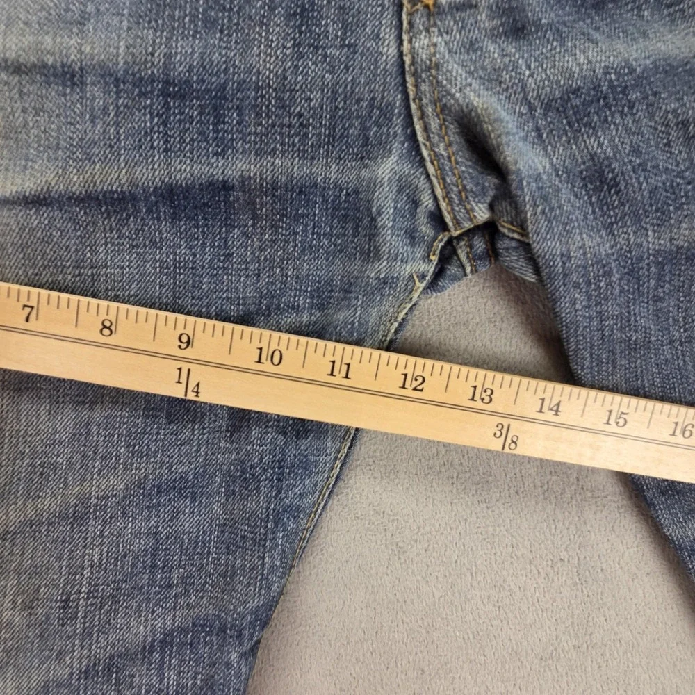 Vintage Levis 501 Jeans Mens Blue Selvedge LVC Made in USA Whiskers Fits 32x24